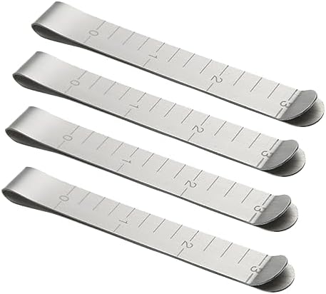 40 Pcs Metal Sewing Clips, 3 Inch Hemming Measurement Ruler for