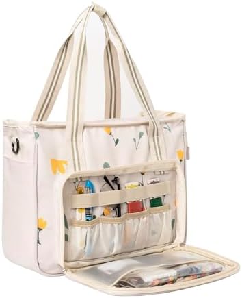 Peirich Embroidery Storage Bag, Portable Craft Carry Case