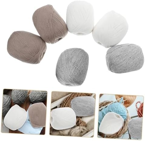 Wool Yarn for Knitting and Crocheting 6 Balls Xmas Craft Thread
