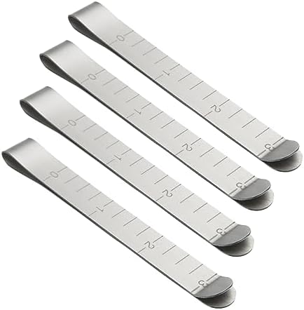 40 Pcs Metal Sewing Clips 3 Inch Ruler for Quilting Hemming