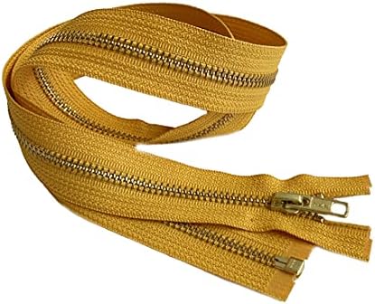#5 Brass YKK Medium Weight Jacket Separating Zipper - Choose Your