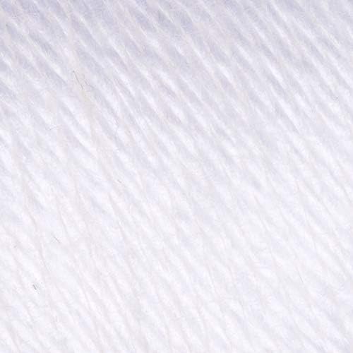 Caron Simply Soft Yarn - 6 Pack Bundle with Needle Gauge (White)