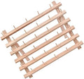 30 Spool Beech Foldable Thread Rack Organizer for Sewing