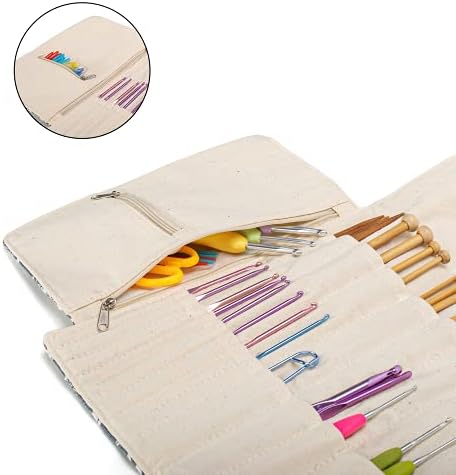 Teamoy Knitting Needle Crochet Hook Case Organizer Holder(up to 11")