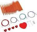 Rengue Interchangeable Knitting Needles Set, 3.0mm-10.0mm Aluminum