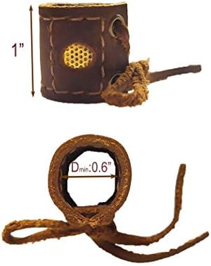 XTBOCA, Genuine Leather Coin Thimble, Finger Protector, Thimble for