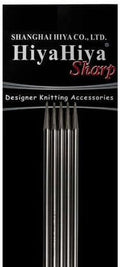 HiyaHiya Double Point 6 inch (15cm) Sharp Steel Knitting Needles