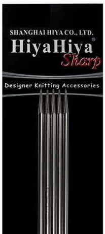 HiyaHiya Double Point 6 inch (15cm) Sharp Steel Knitting Needles