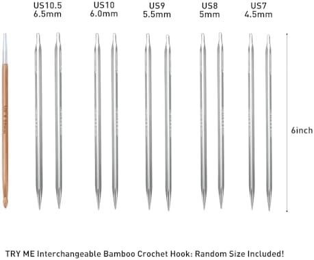 Holamulta Ergonomic Triangular Interchangeable Circular Knitting