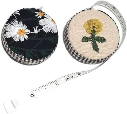 Retractable Tape Measure Embroidery Soft Cloth Tape Measurer 1.5m/59in