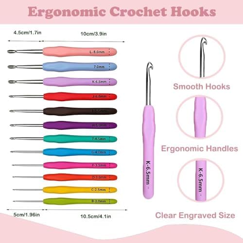 Yarniss Crochet Kit for Beginners, All in One Crochet Kit for Adult