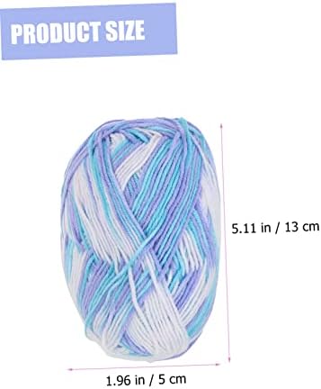 Xmas Rainbow Cotton Yarn for Crocheting and Knitting 10 Rolls