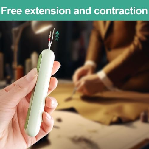 2024 Upgrade 2 in 1 Needle Threader Seam Ripper, Needle Threaders Seam