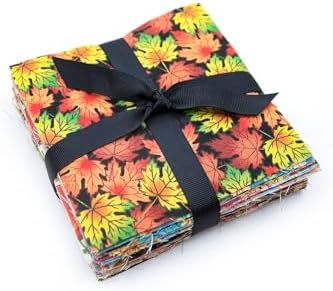 96 Piece Fall Harvest Autumn Charm Pack, Pre-Cut 5" x 5" 100% Cotton