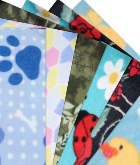 Assorted Printed Polar Fleece Fabric - 21 Prints - Sold By The Yard