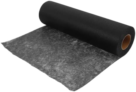 Black Fusible Interfacing Fabric Non-Woven 30 Yard Roll Medium Weight