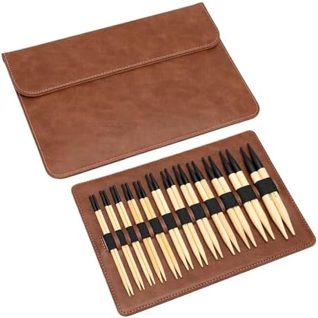 Jenivaint Interchangeable Knitting Needles Set, 12 Sizes 3.5 to 10.0mm