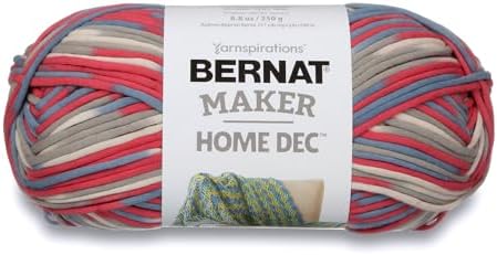 Bernat Maker Home Dec Bulky Yarn for Crocheting, Nautical Varigates