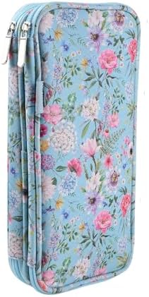 Simhoa Crochet Hook Case, Double Layer Knitting Pin Storage Organizer
