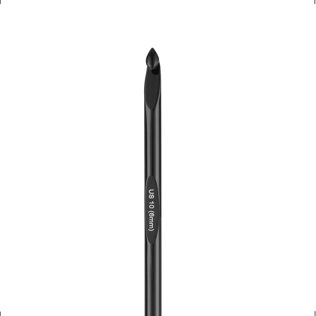 Guclud Tunisian Crochet Hook H-8 (5mm), 6-Inch Hook with 24" Cable