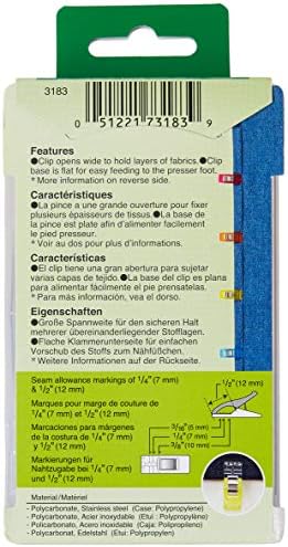Clover 3183 50-Piece Wonder Clips, Assorted Colors