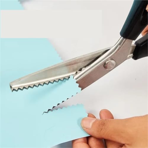 Lace Scissors for Sewing, Sawtooth Tailor Shears, Handmade Zig Zag