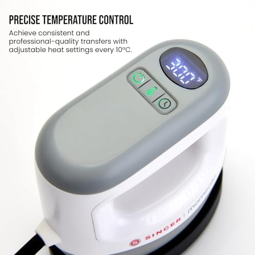 SINGER® Mini Heat Press Machine with Safety Base, Easy Time Adjustment