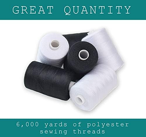 Bundle 30 Polyester Sewing Threads for Hand Stitching, Quilting &