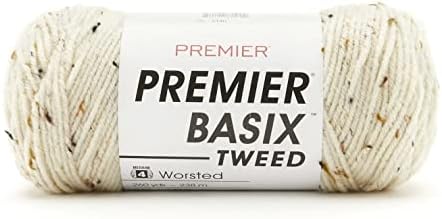 Premier Yarns Basix Worsted Tweed Yarn, Acrylic, Ideal for Crocheting