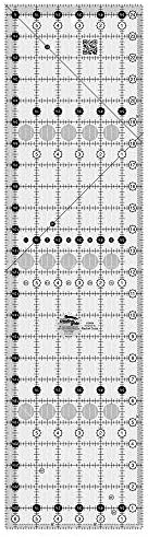 Creative Grids Quilt Ruler 6-1/2in x 24-1/2in Rectangle - CGR24 – Made