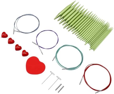 SENECESLI Aluminum Interchangeable Knitting Needles Set for Sweater