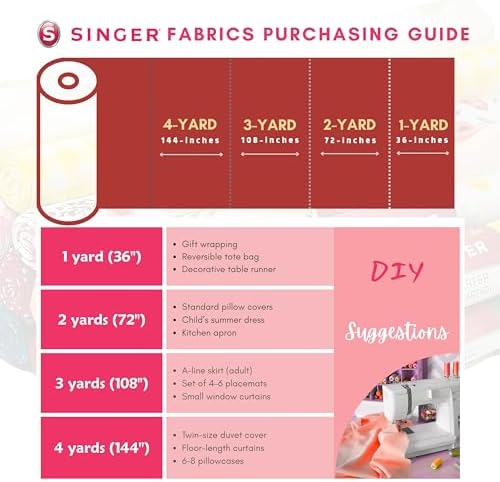 SINGER® Fabrics, 100% Cotton, Quilting and Crafting Fabric for