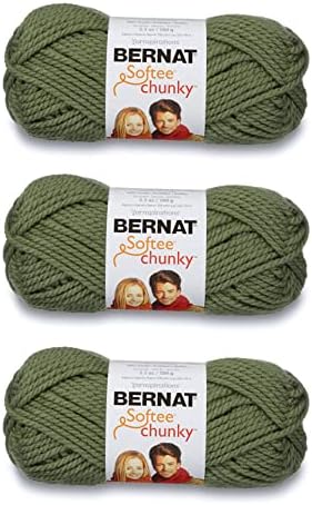Bernat Softee Chunky Yarn, Forest, 3-Pack