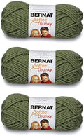 Bernat Softee Chunky Yarn, Forest, 3-Pack