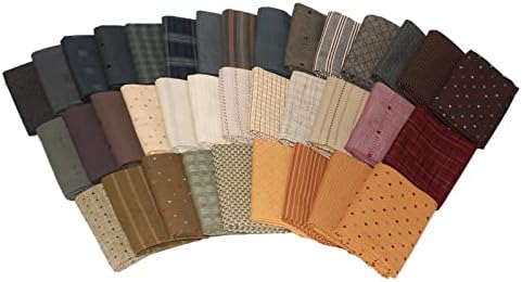 10 Fat Quarters - Textured Homespun Diamond Textiles Henry Glass