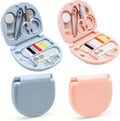 Yasdyri 4 PCS Mini Sewing Kit with Threads Scissors Hand Sewing