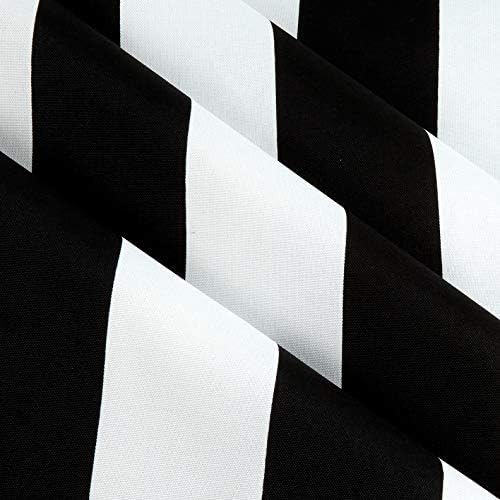 Premier Prints Indoor/Outdoor Vertical Stripe Black, Fabric by the