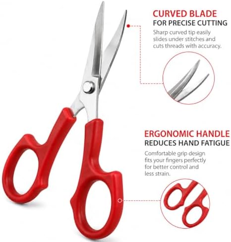CampTek Seam Ripper, Thread Snips & Scissors Set