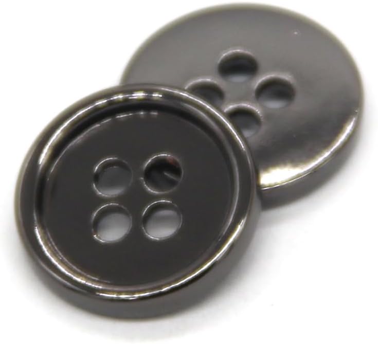 4 Holes Light Metal Round Buttons for Clothing Coat Suit Jacket Knit