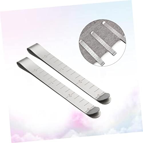 40 Pcs Metal Sewing Clips 3 Inch Ruler for Quilting Hemming