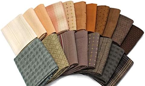 10 Fat Quarters - Textured Homespun Diamond Textiles Henry Glass