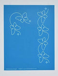 Full Line Stencil Butterfly Border, Continous Quilting Template
