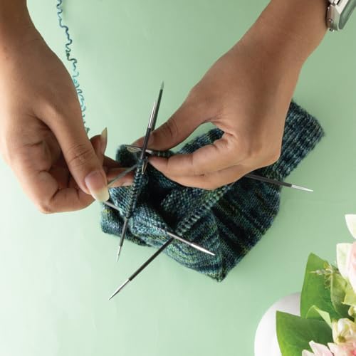 KnitPro Karbonz Double Pointed Needles 6"(15cm) | US Size 00 (1.75mm)