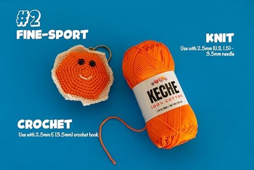 Cotton Yarn - 100% Cotton Yarn for Crocheting and Knitting, Mercerized