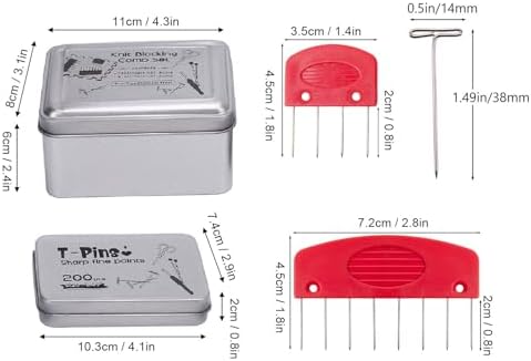 Yosoo Knit Blocking Combs pins kit for Crochet Blocking Tools