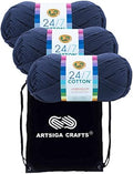 Lion Brand Yarn 24/7 Cotton 761-110 Navy