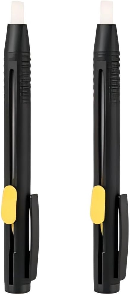 2 Pcs Black Tailors Chalk Pencil Sewing Fabric Markers, Erasable Chalk
