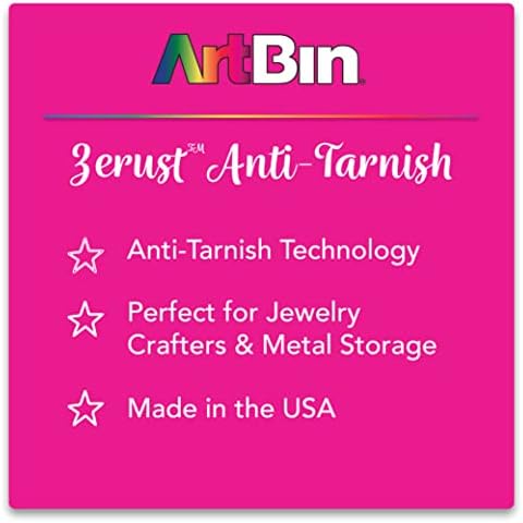 ArtBin 6847AG Medium Anti-Tarnish Box with Removable Dividers, Jewelry