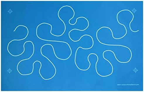 Full Line Stencil Big Stipple Meander, Continous Quilt Template