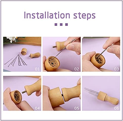 Mayboos Felting Needle Tool, Craft Wool Felt Stitch Punch Tool with